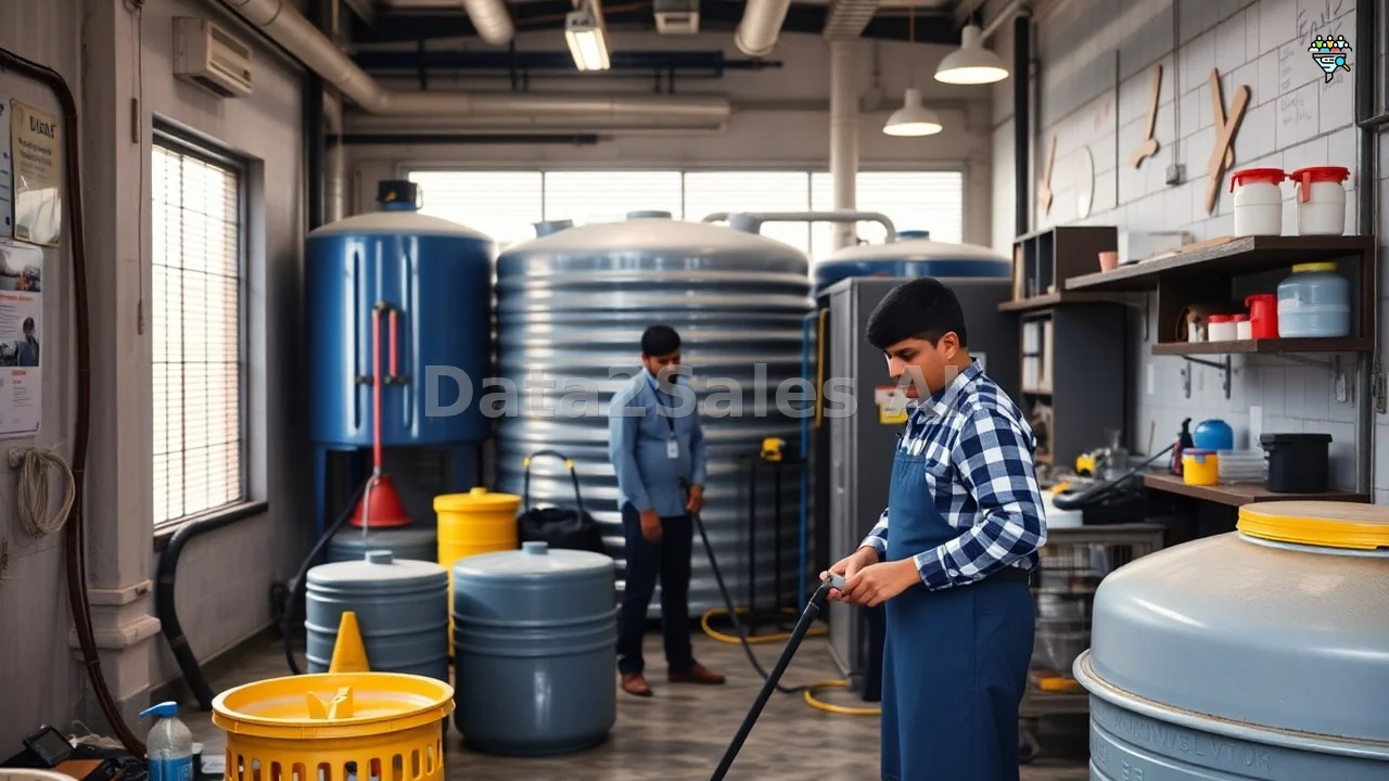 Water Tank Cleaning Services database in India — verified B2B records