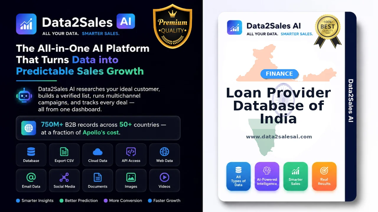 Loan Provider Database of India Latest September 2026 Updated