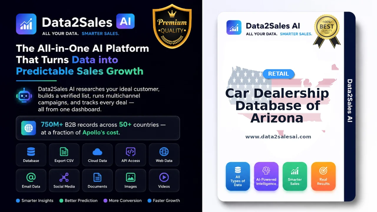 Car Dealership Database of Arizona Latest October 2026 Updated