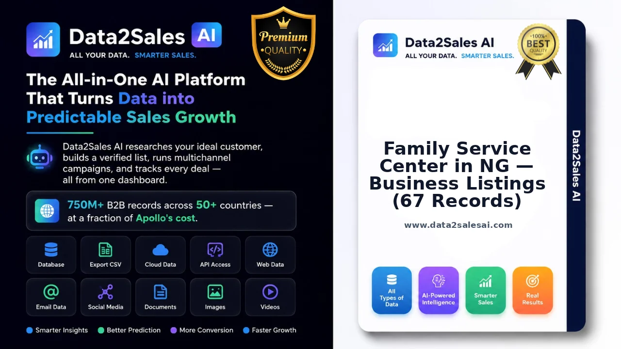 Family Service Center in NG — Business Listings (67 Records)