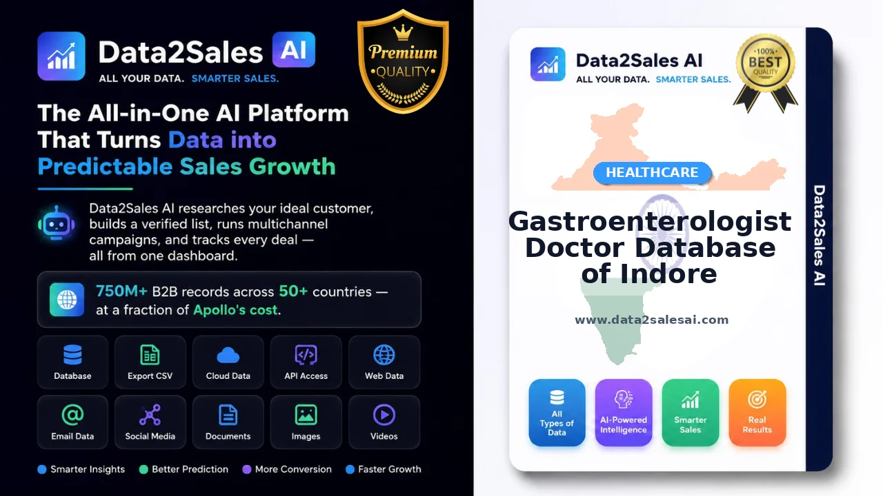 Gastroenterologist Doctor Database of Indore Latest October 2026 Updated