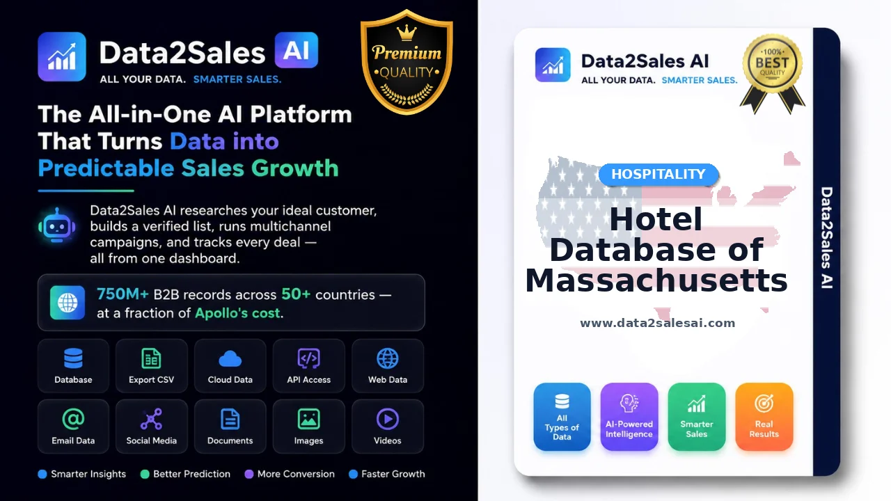 Hotel Database of Massachusetts Latest October 2026 Updated