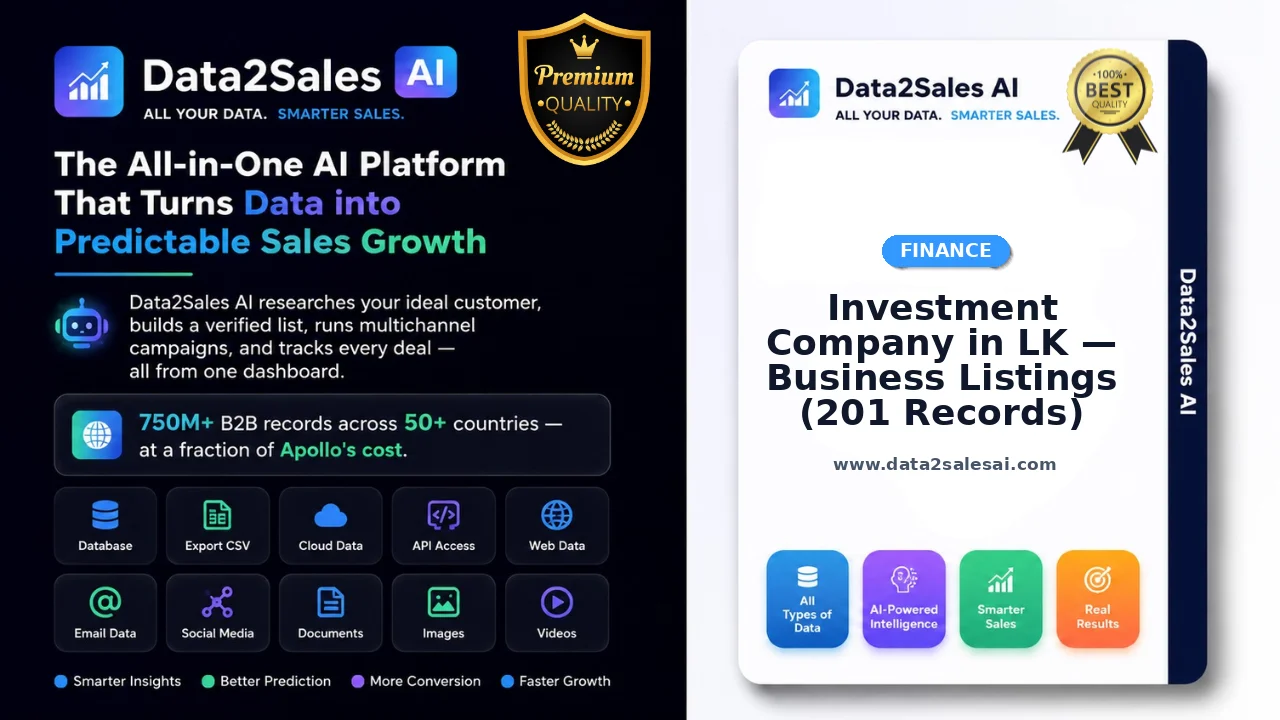 Investment Company in LK — Business Listings (201 Records)