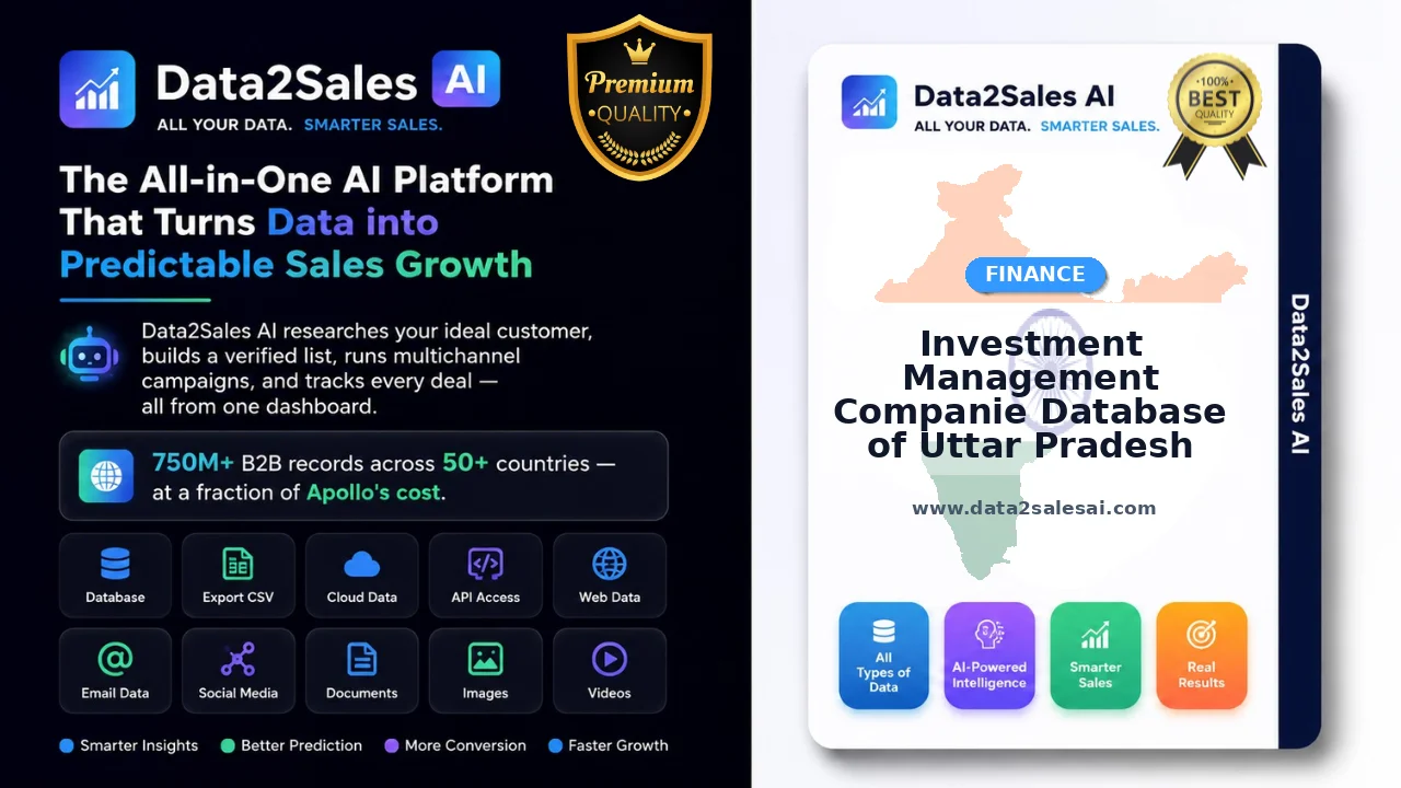 Investment Management Companie Database of Uttar Pradesh Latest October 2026 Updated