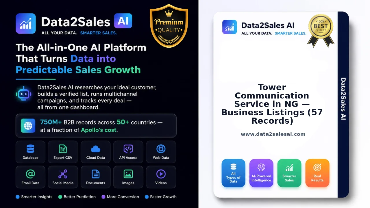 Tower Communication Service in NG — Business Listings (57 Records)