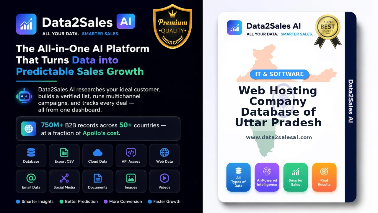 Web Hosting Company Database of Uttar Pradesh Latest September 2026 Updated