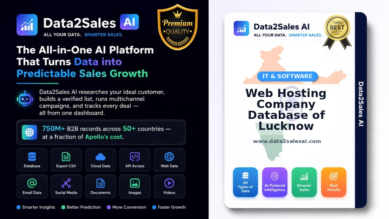 Web Hosting Company Database of Lucknow Latest September 2026 Updated