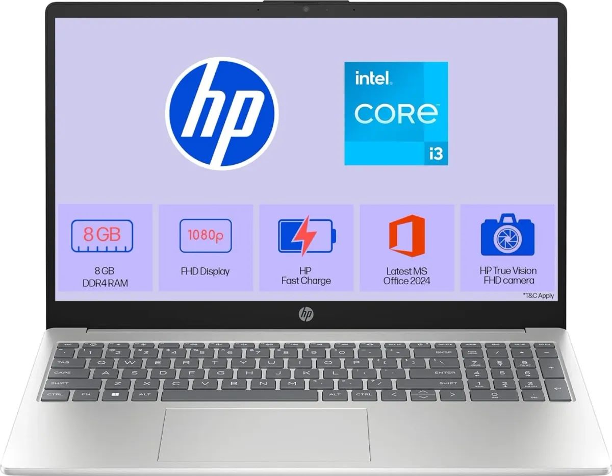 HP 15-fd0624tu Laptop (13th Gen Core i3/...