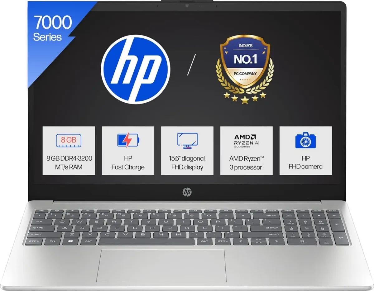HP 15-fc0500AU Laptop (AMD Ryzen 3 7320U...