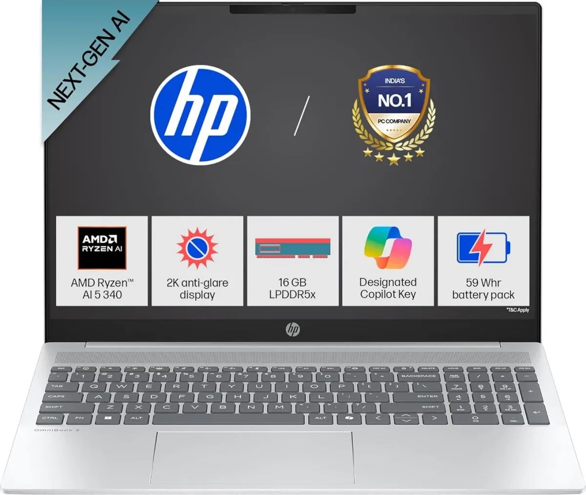HP OmniBook 5 Next Gen AI 16-ag1037au La...