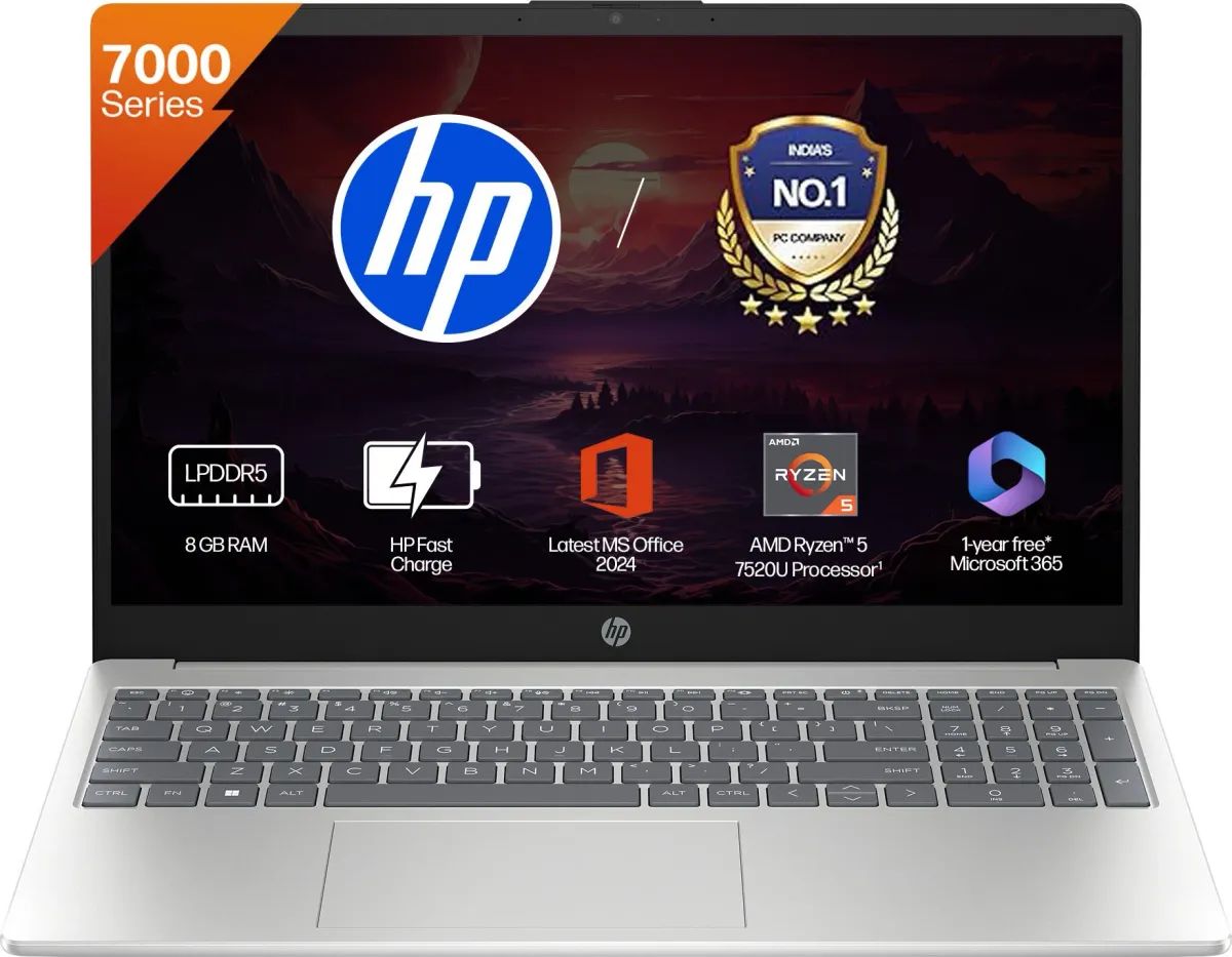 HP 15-fc0805AU Laptop (AMD Ryzen 5 7520U...