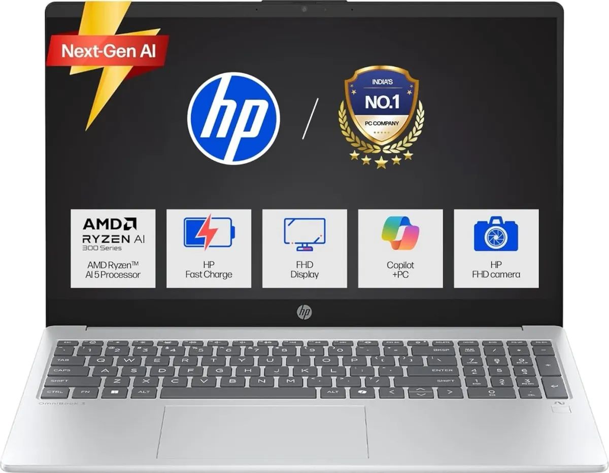 HP OmniBook 3 15-fn0074AU Laptop (AMD Ry...
