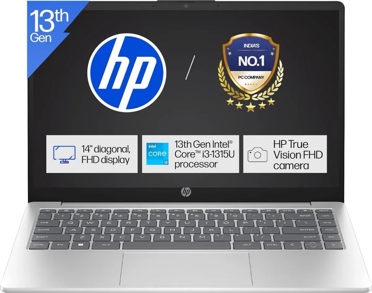 HP 14-ep0343TU Laptop (13th Gen Core i3/...