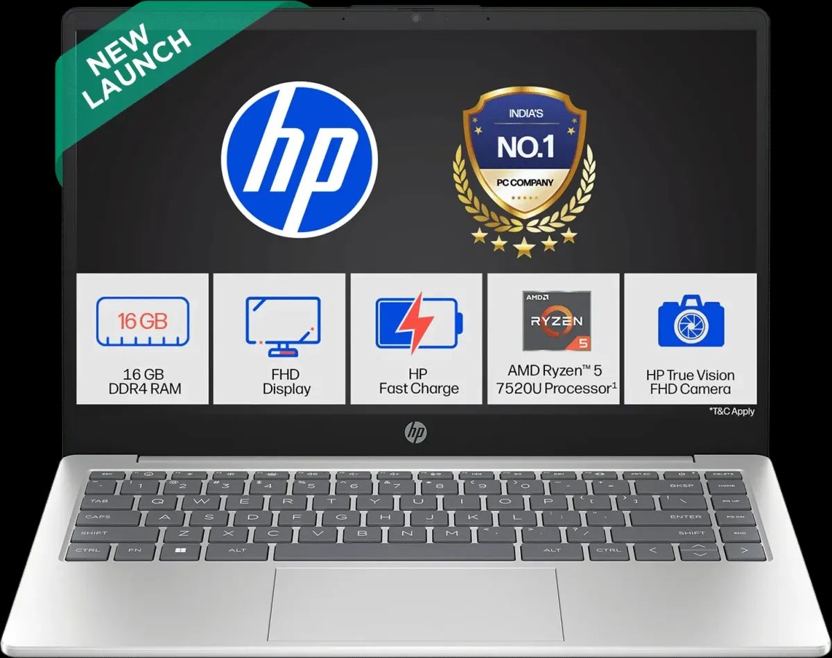 HP 14-em0108AU Laptop (AMD Ryzen 5 7520U...