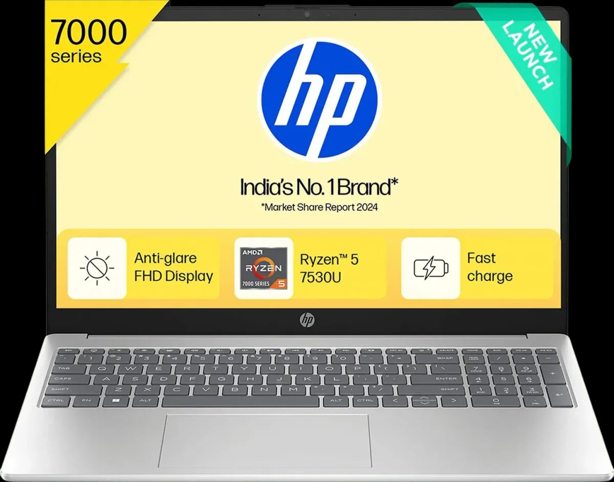 HP 15-fc0703AU Laptop (AMD Ryzen 5 7530U...
