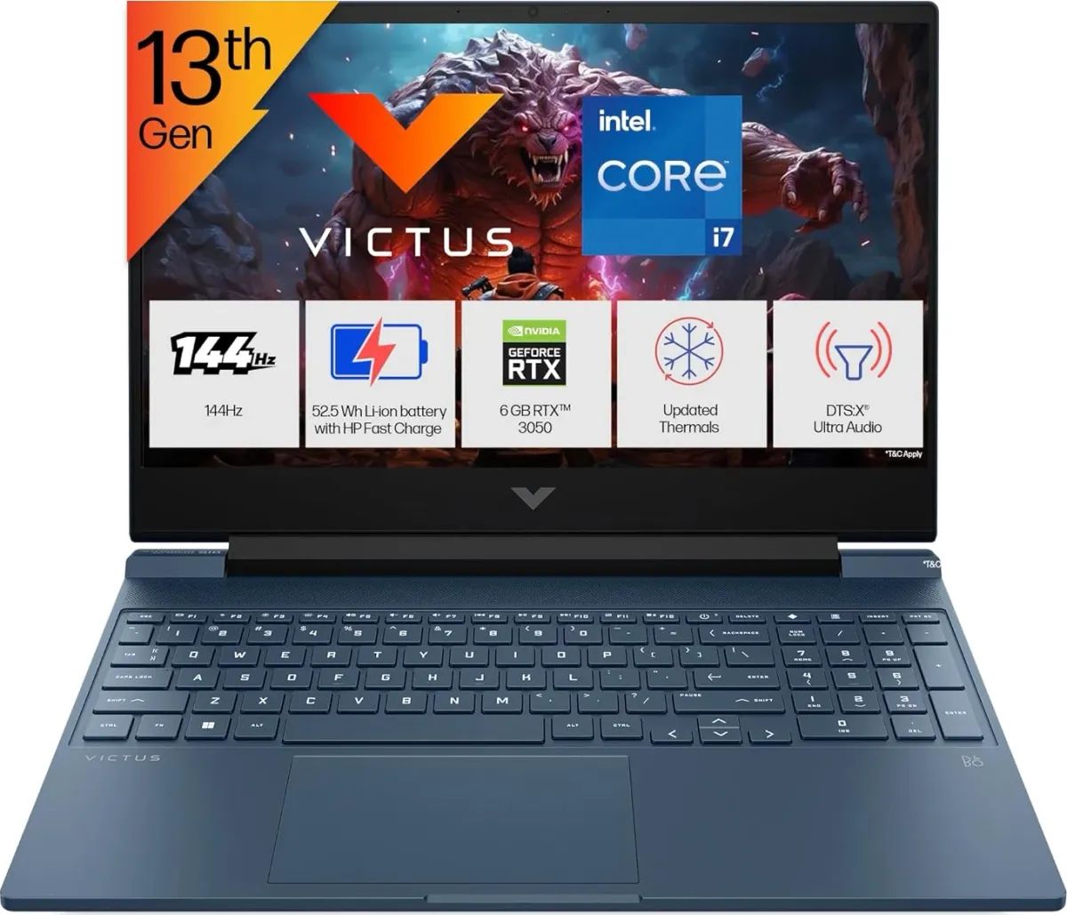 HP Victus 15-fa2077TX Gaming Laptop (13t...