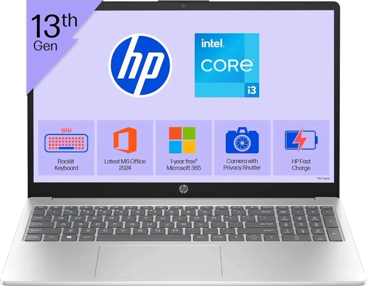 HP 15-fd0572TU Laptop (13th Gen Core i3/...