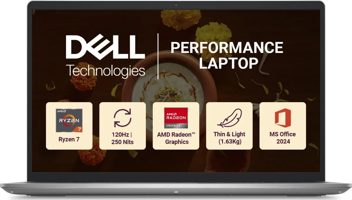 Dell DC15255 Laptop (AMD Ryzen 7 7730U/...