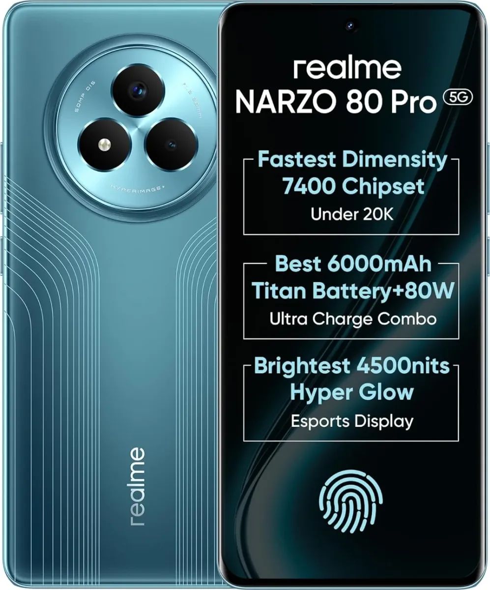 Realme Narzo 80 Pro 5G (12GB RAM + 256GB...