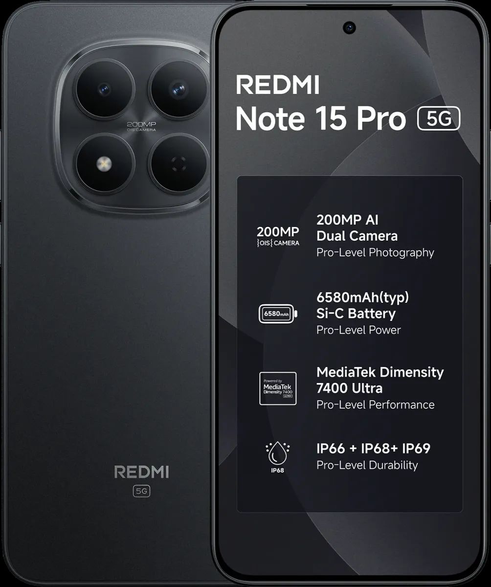 Xiaomi Redmi Note 15 Pro 5G (8GB RAM + 2...