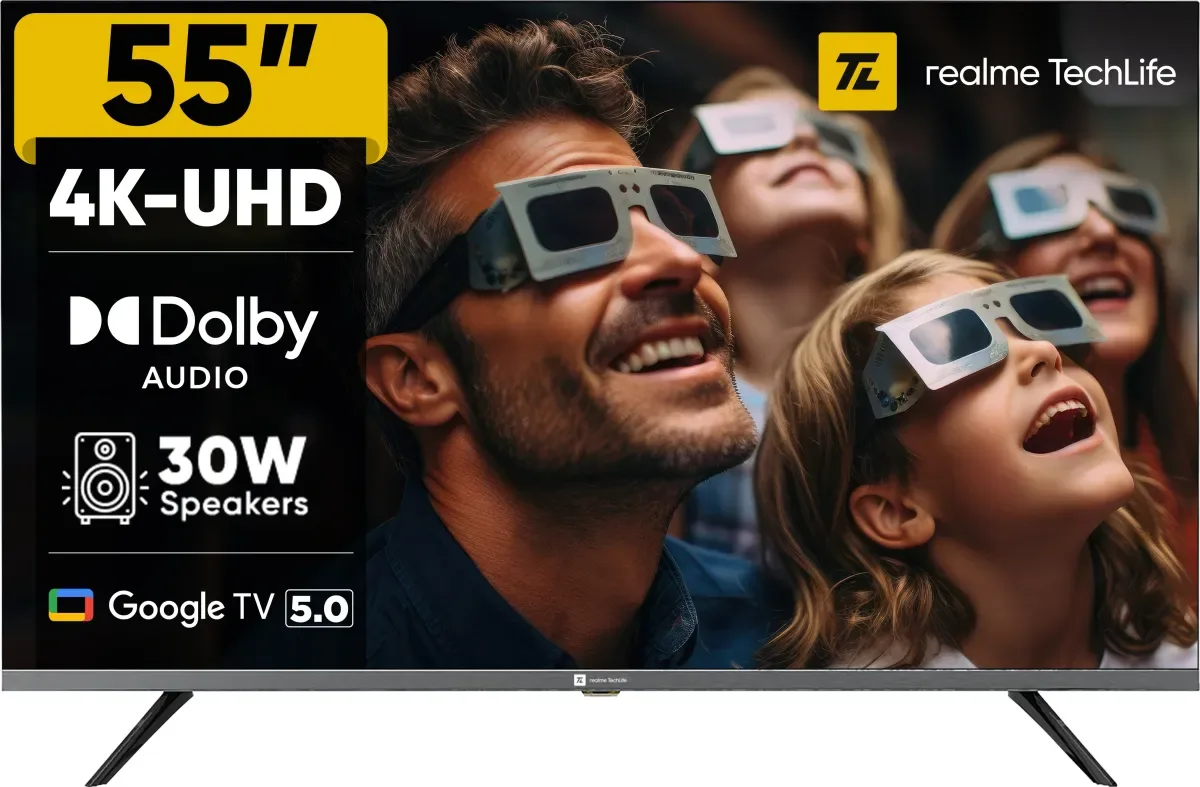 Realme TechLife 55UHDGDRDDVB 55 inch Ult...