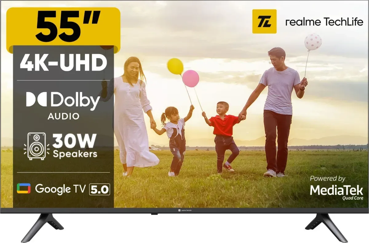 Realme TechLife 55UHDGDRWSDB 55 inch Ult...