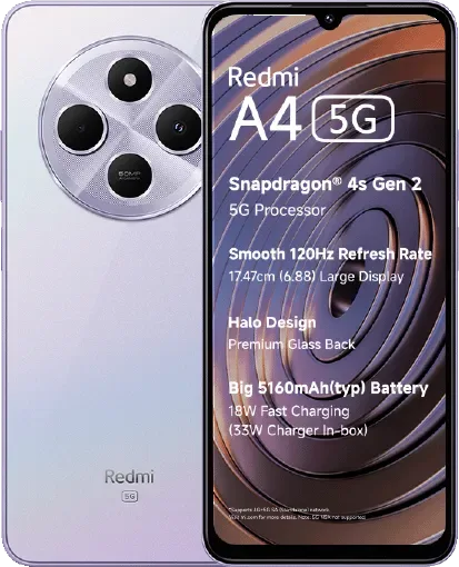 Xiaomi Redmi A4 5G (4GB RAM + 128GB)